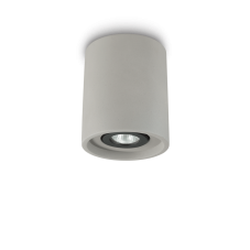 Stropné svietidlo Ideal lux 150437 OAK PL1 ROUND CEMENTO 1xGU10 35W cement