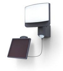 LUTEC 6925604345 SUNSHINE exteriérové solárne nástenné svietidlo LED 11W 800lm 5000K IP54 tmavá šedá, pohybový senzor