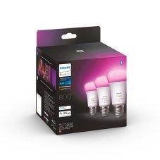 Philips HUE LED White and color Ambiance žiarovka E27 3x6,5W 800lm 2000-6500K+RGB stmievateľná BlueTooth 3-set