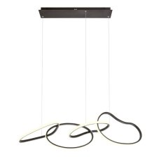 REDO 01-3390 BIAS závesné svietidlo LED 90W/7183lm 3000K+4500K+6500K čierna, switchdimmer