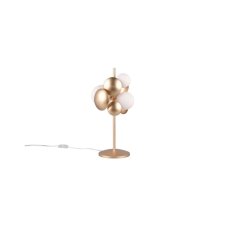 TRIO SELECT 517400379 BUBBLE stolná lampička V500mm 3xG9 zlatá, biela