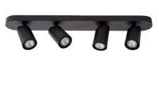 LUCIDE 23954/21/30 XYRUS stropné bodové stmievateľné svietidlo/spot 4xGU10/5W W9 L60 H12.5cm čierna