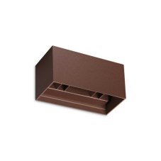 Ideal lux 328669 OUTDOOR ATOM vonkajšie nástenné svietidlo LED 25W 2100/1340lm 3000K IP54 kávová