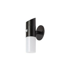 RABALUX 77030 Lutto solárne nástenné svietidlo so senzorom LED 1W/65lm 6500K+RGBW IP44 čierna, biela