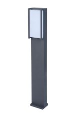LUTEC 7193001118 QUBO záhradný LED stĺpik 17,3W 3000K IP54 tmavá šedá