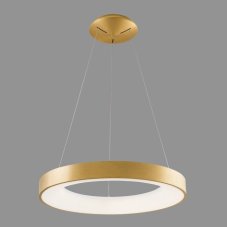 Italux 5304-850RP-GD-3 LED závesné svietidlo Giulia D600mm 50W/4400lm 3000K zlatá, biela