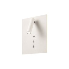 REDO 01-2995 ZEN nástěnné bodové svítidlo/spot s vypínačem LED 16+3W/860+135lm 3000K bílá, USB port
