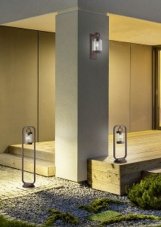 TRIO 204160124 Sambesi exteriérové nástenné svietidlo E27 1x28W IP44 so súmrakovým snímačom