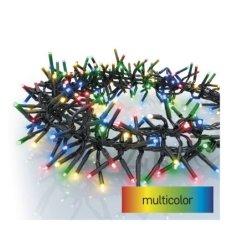 D4BM05 EMOS CLASSIC vianočná reťaz - ježko 960 LED 7,2m čierny drôt, multicolor, 8 módov, časovač, IP44