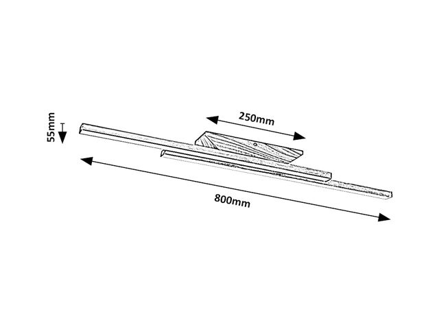 RABALUX 71084 Tamur stropné svietidlo LED 21W/1900lm 4000K svetlé drevo, biela