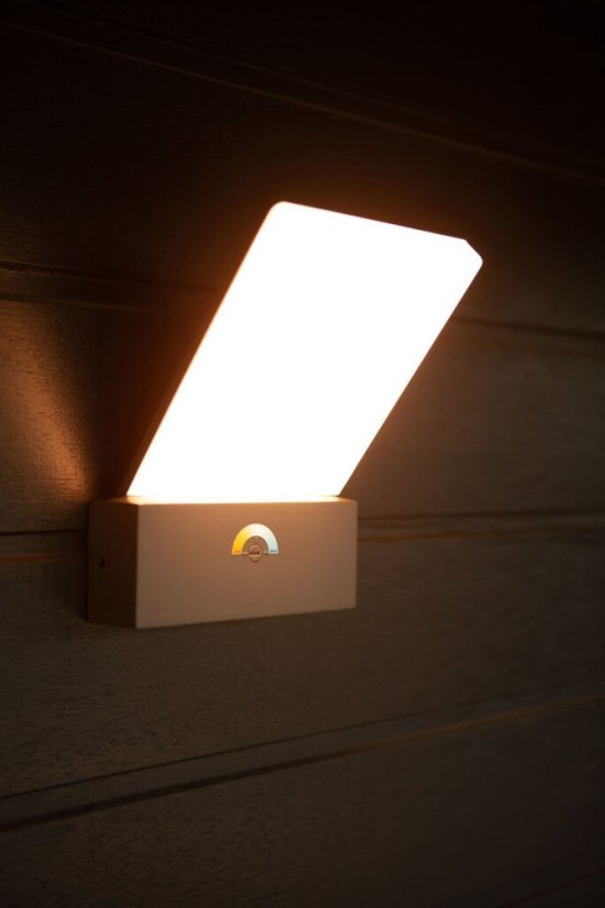 5289001118 LUTEC PANO venkovní nástěnné LED svítidlo 17,5W 1300lm 3000-5000K s integrovaným CCT switchem tmavě šedá IP54