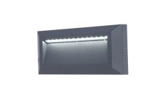 LUTEC 5191602118 HELENA nástenné LED svietidlo 11W 4000K IP54 tmavá šedá