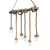 Závěsné svítidlo Ideal lux 134826 canape SP6 6xE27 15W černá