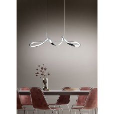 TRIO Reality R37091106 PERUGIA závesné svietidlo SMD LED 37W/4500lm 4000K chróm, switchdimmer