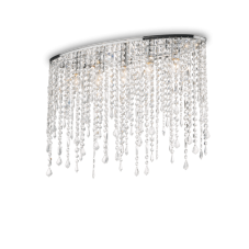 Stropní svítidlo Ideal lux 008455 RAIN CLEAR PL5 5xE14 40W chrom