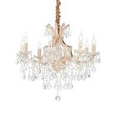 Závesné svietidlo/Luster Ideal lux 167398 NAPOLEON SP8 ORO 8xE14 40W zlato