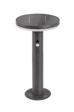 RABALUX 77018 Alaska solárne svietidlo záhradný stĺpik LED V380mm 10W/250lm 4000K IP44 antracit, biela, súmrakový a pohybový senzor