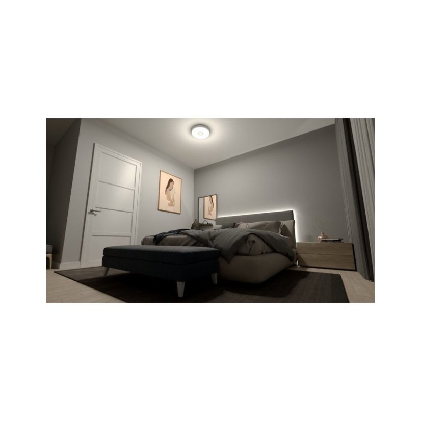 Philips 8720169301276 Coiner stropné svietidlo D389mm LED 24W/2800lm 4000K biela, SceneSwitch