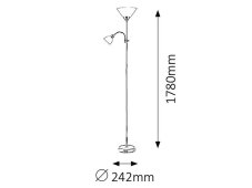Rabalux 4064 stojaca lampa Action