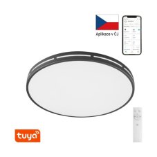 Immax 07145-B42 NEO LITE VISTAS stropné svietidlo LED D420mm 24W/1680lm 2700-6500K čierna, diaľkové ovládanie