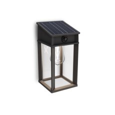 Philips 8720169361843 UltraEfficient Geri solárne nástenné svietidlo so senzorom LED 3,2W/500lm 4000K IP44 antracitová