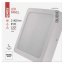 Emos ZM6452 LED RUBIC stropní/nástěnné přisazené klasické svítidlo čtverec 220 × 220 × 42 mm 24W 2400lm 4000K bíla