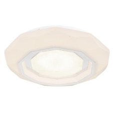 GLOBO 41280-24 HOKKI stropné svietidlo D400mm LED 24W/1600lm 2700-6500K biela, chrómová, diaľkový ovládač, starlight efekt