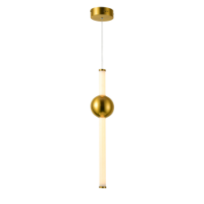ITALUX PND-16357-CA-1 Halling závesné svietidlo LED D120mm 13,3W/1215lm 3000K medená, biela