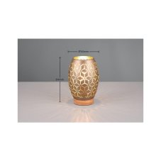 TRIO Reality R51571065 BIDAR stolná lampička V210mm 1xE27 kávová