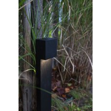 LUTEC 7104002012 GEMINI XF exteriérový záhradný stĺpik LED 9,5W 750lm 3000K IP54 matná čierna