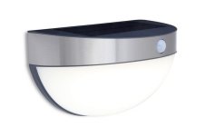 LUTEC 6908701001 BUBBLE solárne nástenné LED svietidlo so senzorom 2,3W 4000K IP44 nerez