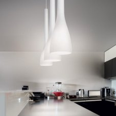 Závesné svietidlo Ideal lux 035697 FLUT SP1 SMALL BIANCO 1xE14 40W
