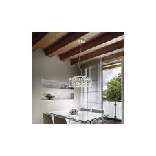 Závesné svietidlo Ideal lux 031750 AUDI-80 SP8 TRASPARENTE 8xG9 40W