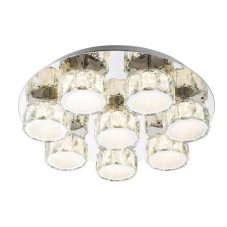 GLOBO 49350D5 AMUR stmievateľné stropné LED svietidlo 500 mm 64W/4580lm neutrálne biele svetlo (4000K) IP20 chróm