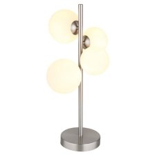 GLOBO 56140-4T RIHA stolná lampa V510mm 4xG9 matný nikel, biela