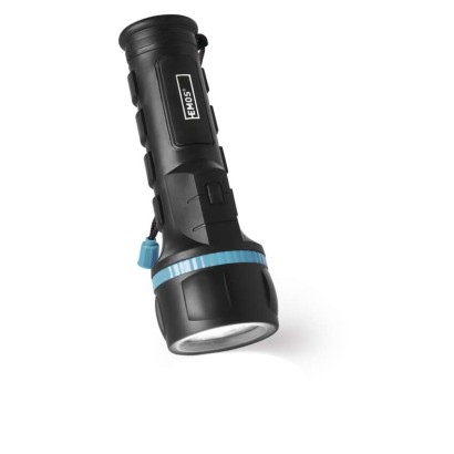 EMOS P3862 ruční svítidlo LED D68mm 20lm, 2xD, IP43, černá, poutko,