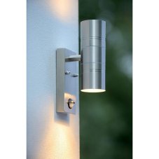 LUCIDE 14866/10/12 ARNE exteriérové nástěnné svítidlo so senzorem 2xGU10 IP44