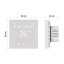 Emos P56201UF GoSmart Digitální pokojový termostat pro podlahové topení, bílá, Wi-Fi
