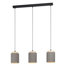 Eglo 99446 ALBARIZA Závěsné svítidlo 895x160mm E27 3X40W černá, hnědá, cappuccino