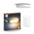 Philips HUE LED White Ambiance 41166/31/P6 Devere L koupelnové stropní svítidlo 33,5W 4300lm 2200-6500K IP44 42,5cm bílé stmívatelné BlueTooth + HUE Switch