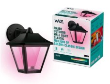 Philips Wiz Colors 8720169076181 Outdoor Wall light vonkajšie nástenné svietidlo LED 9,5W/900lm 2700-5000K+RGB IP44 čierna