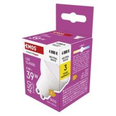 EMOS ZQ8E23 LED žiarovka GU10 Classic 4W 450lm 4000K neutrálna biela