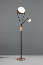 TRIO 478310265 CHRIS stojacia lampa V1800mm SMD LED 18W/2000lm, 3,8W/350lm 3000K kávová