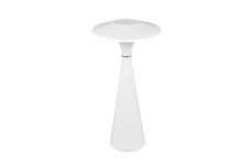 TRIO Reality R57726131 TORREZ venkovní stolní lampa SMD LED V280mm 2W/180lm 3000+4000+5000K IP44 bílá matná, nabíjecí baterie, USB-C port