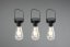 TRIO Reality R35146132 CAMPUS závesné solárne svietidlo 3-set SMD LED 3x0,1W IP44 súmrakový senzor, čierna matná