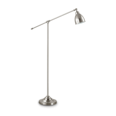 Stojanové svietidlo Ideal lux 015286 NEWTON PT1 NICKEL 1xE27 60W