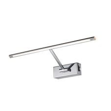 AZZARDO AZ2645 DECOline MONALISA 46 CHROME nástenné LED svietidlo 8W/275lm IP20 čierna/chróm