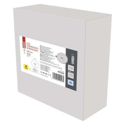 EMOS ZN1310 ORSU LED nouzové svítidlo 3W 240lm 6500K LiFePo4 bíla