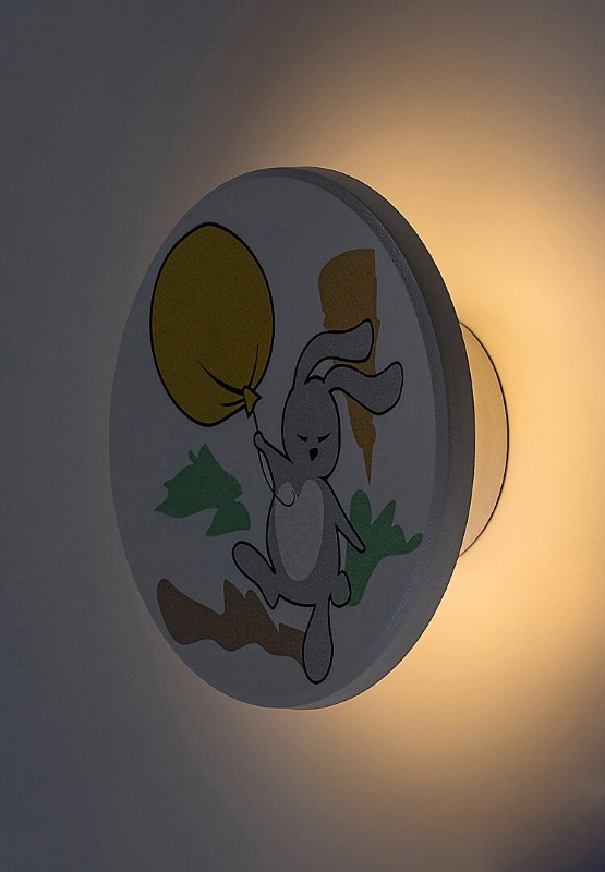 RABALUX 71100 Hopply nástěnné svítidlo dětské D120mm LED 9W/800lm 3000+4000+6500K bílá, vícebarevná