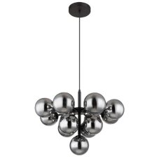 GLOBO 56143-13 GRAPPY závesné svietidlo D560mm 13xG9 čierna matná, dymová